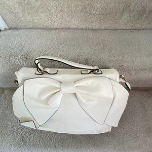 White Charming Charlie Satchel Bag